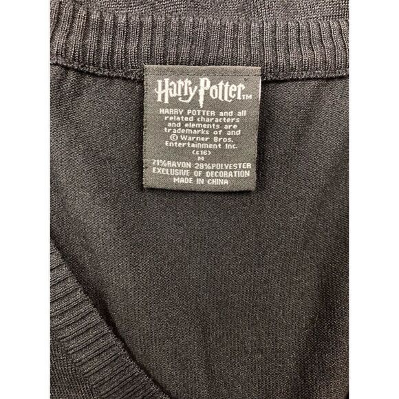 Harry Potter black and yellow/gold hufflepuff button up cardigan - Picture 4 of 4